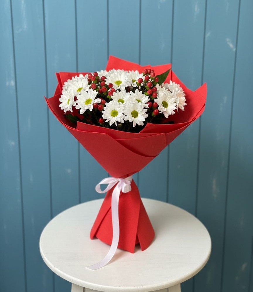 Букет цветов из: Хризантемы в Пироговском