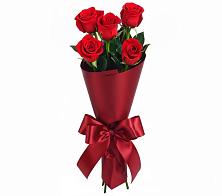 Букет 5 Красных роз Эдлесс Лав в Пироговском