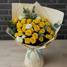 Букет цветов из:  Розы в Пироговском