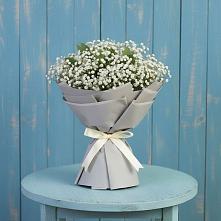 Букет цветов из:  Гипсофила в Пироговском