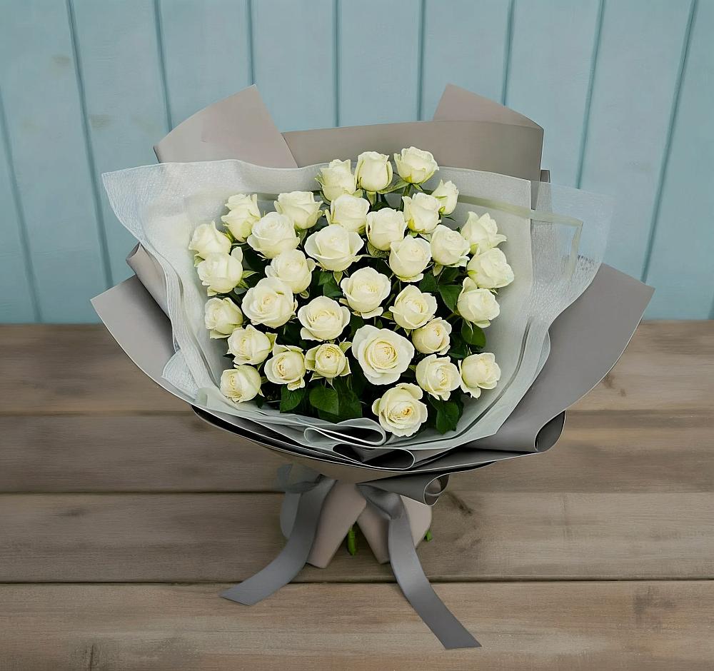 Букет Белоснежная нежность в Пироговском