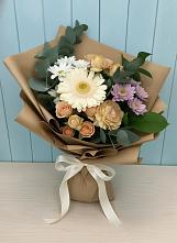 Букет цветов из:  Герберы и Хризантемы в Пироговском