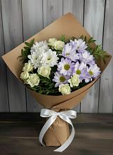 Букет цветов из:  Хризантемы и Розы #REPLACE_PRED# Пироговском