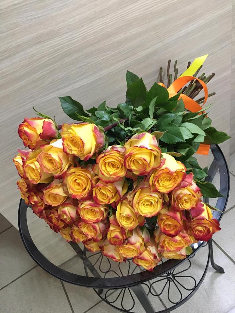 Букет Желтые розы в Пироговском