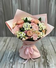 Букет цветов из:  Гвоздики, Розы и Хризантемы #REPLACE_PRED# Пироговском