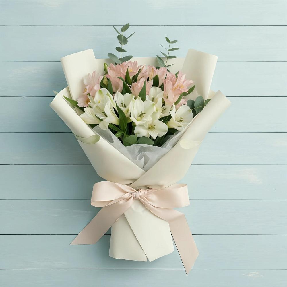 Букет цветов из: Альстромерии в Пироговском