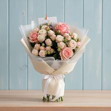 Букет цветов из:  Розы в Пироговском